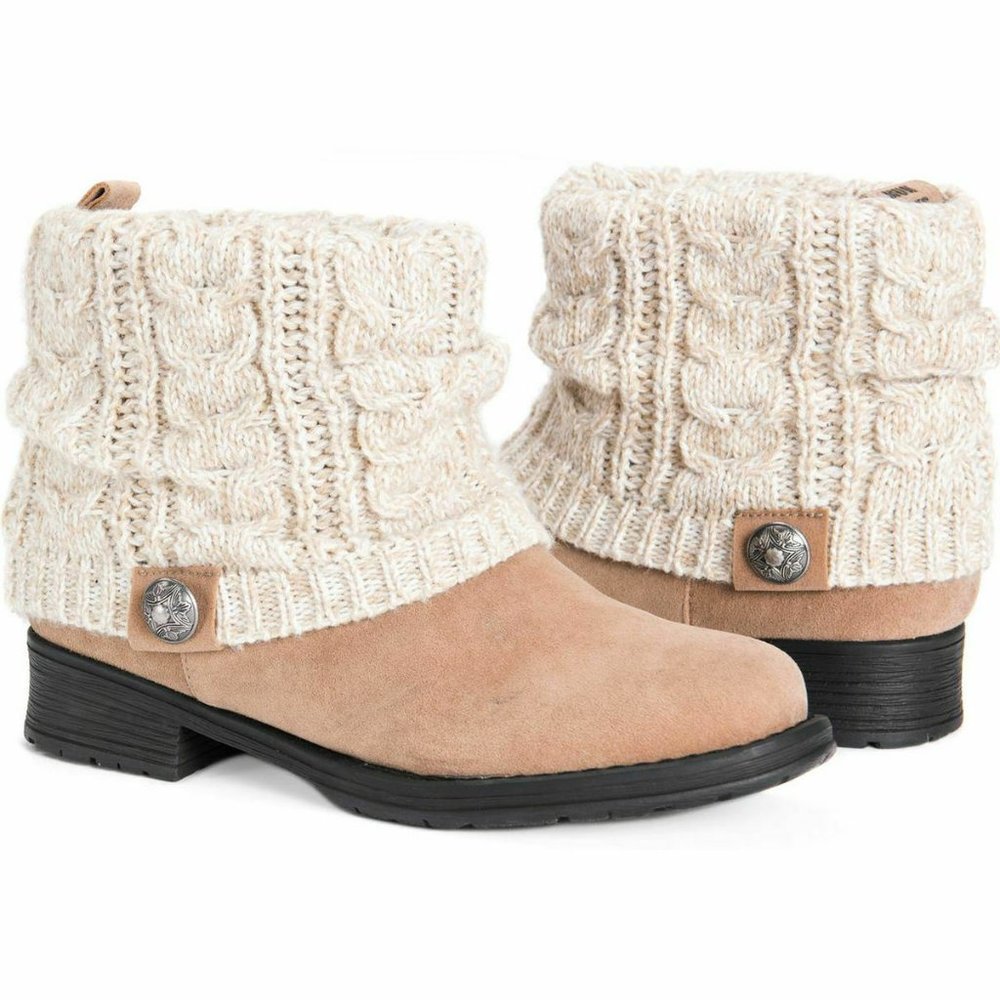 Ankle High Sweater Boot Muk Luks Patrice Tan